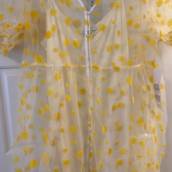 Tags on -Never Fully Dressed Sheer Midi Summer Dress - Picture 5 of 6